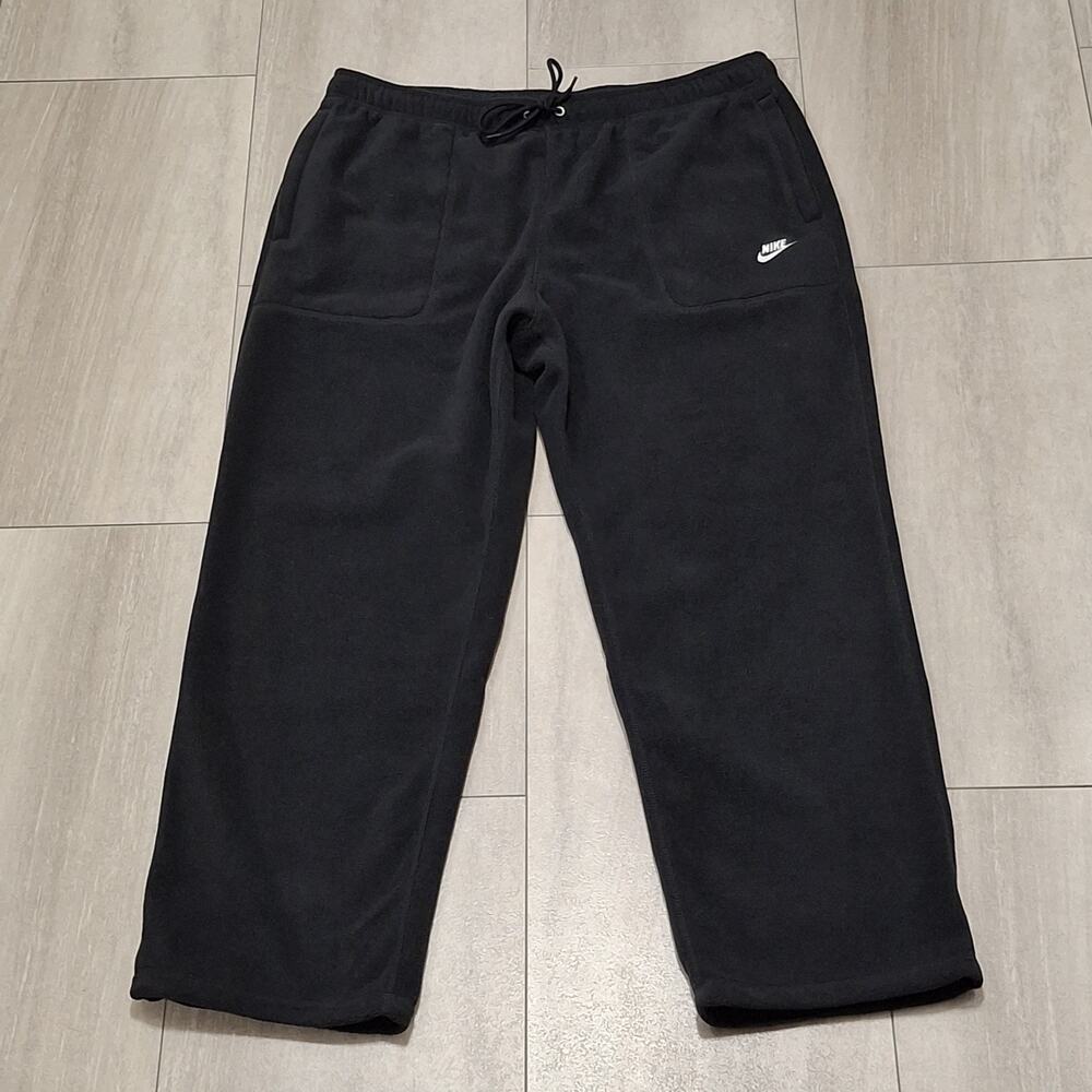 Nike Men's Joggers Black with Gray Stripe Warm Up Therma Fit Pants Size XL